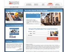 Tablet Screenshot of chicago.renovationexperts.com