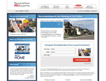 Tablet Screenshot of fort-collins.renovationexperts.com