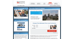 Desktop Screenshot of lubbock.renovationexperts.com