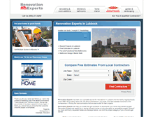 Tablet Screenshot of lubbock.renovationexperts.com