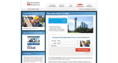Desktop Screenshot of dallas.renovationexperts.com