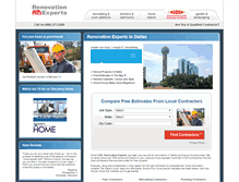 Tablet Screenshot of dallas.renovationexperts.com
