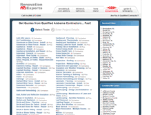Tablet Screenshot of alabama.renovationexperts.com