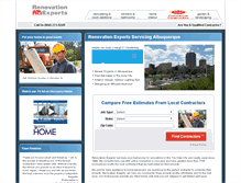 Tablet Screenshot of albuquerque.renovationexperts.com