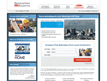 Tablet Screenshot of el-paso.renovationexperts.com