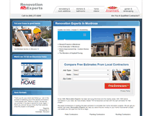 Tablet Screenshot of montrose.renovationexperts.com