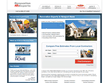Tablet Screenshot of newport-news.renovationexperts.com