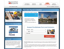 Tablet Screenshot of columbus.renovationexperts.com