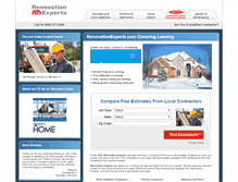 Tablet Screenshot of lansing.renovationexperts.com